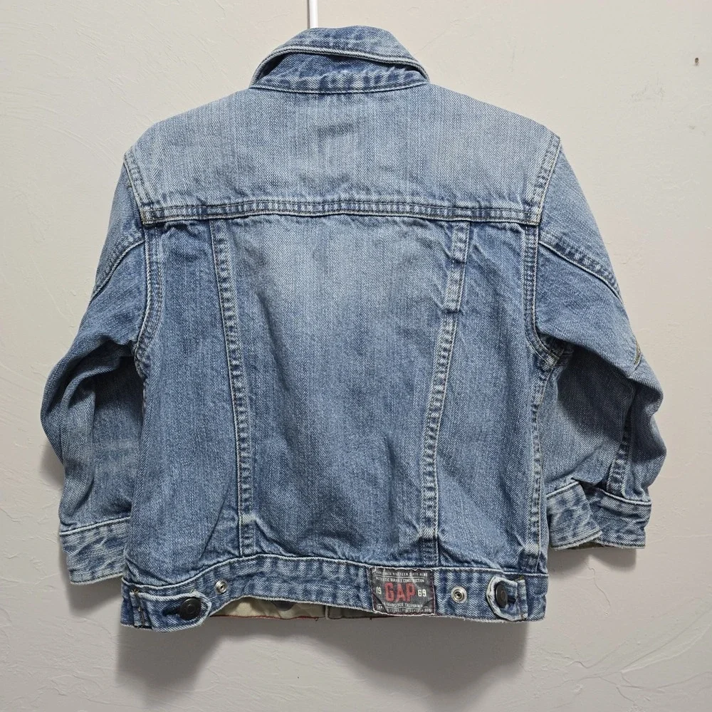 Vintage Baby Gap Denim Trucker Jacket Toddler Size‎ 4 Blue Jean Jacket